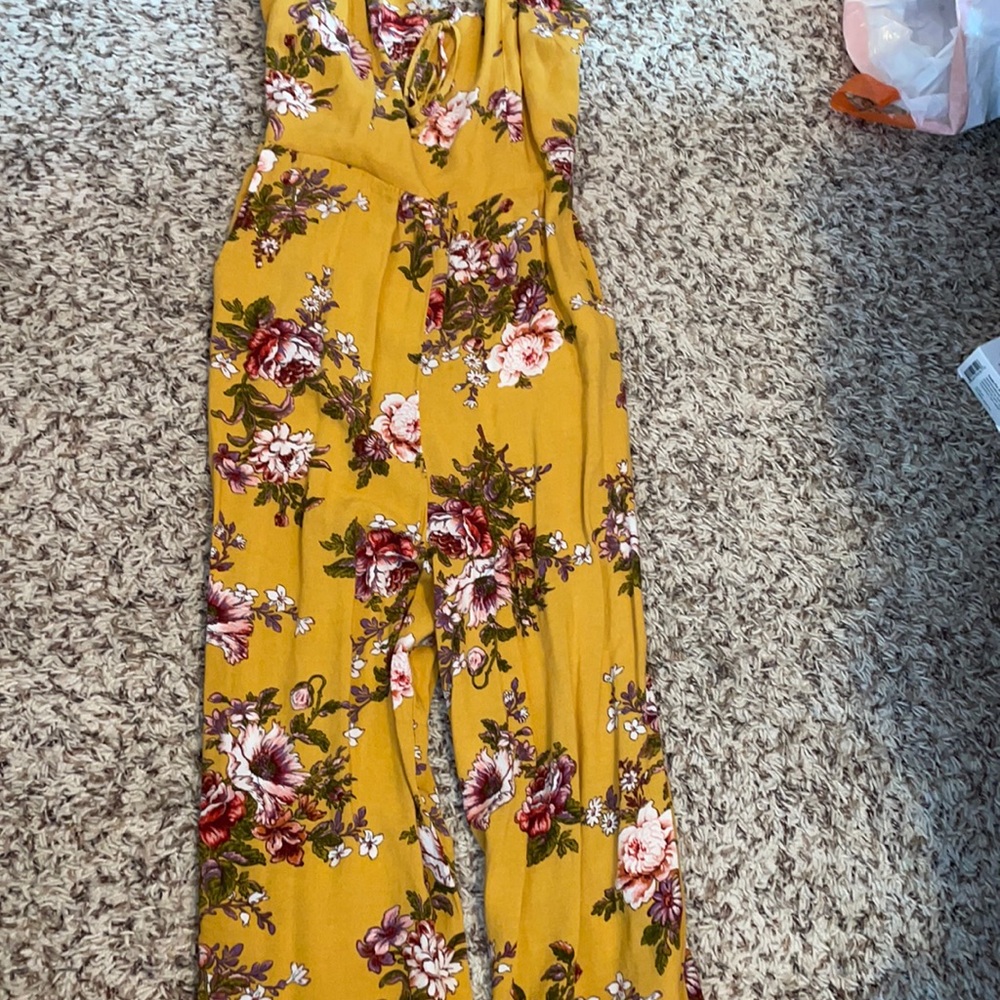 yellow jumpsuit